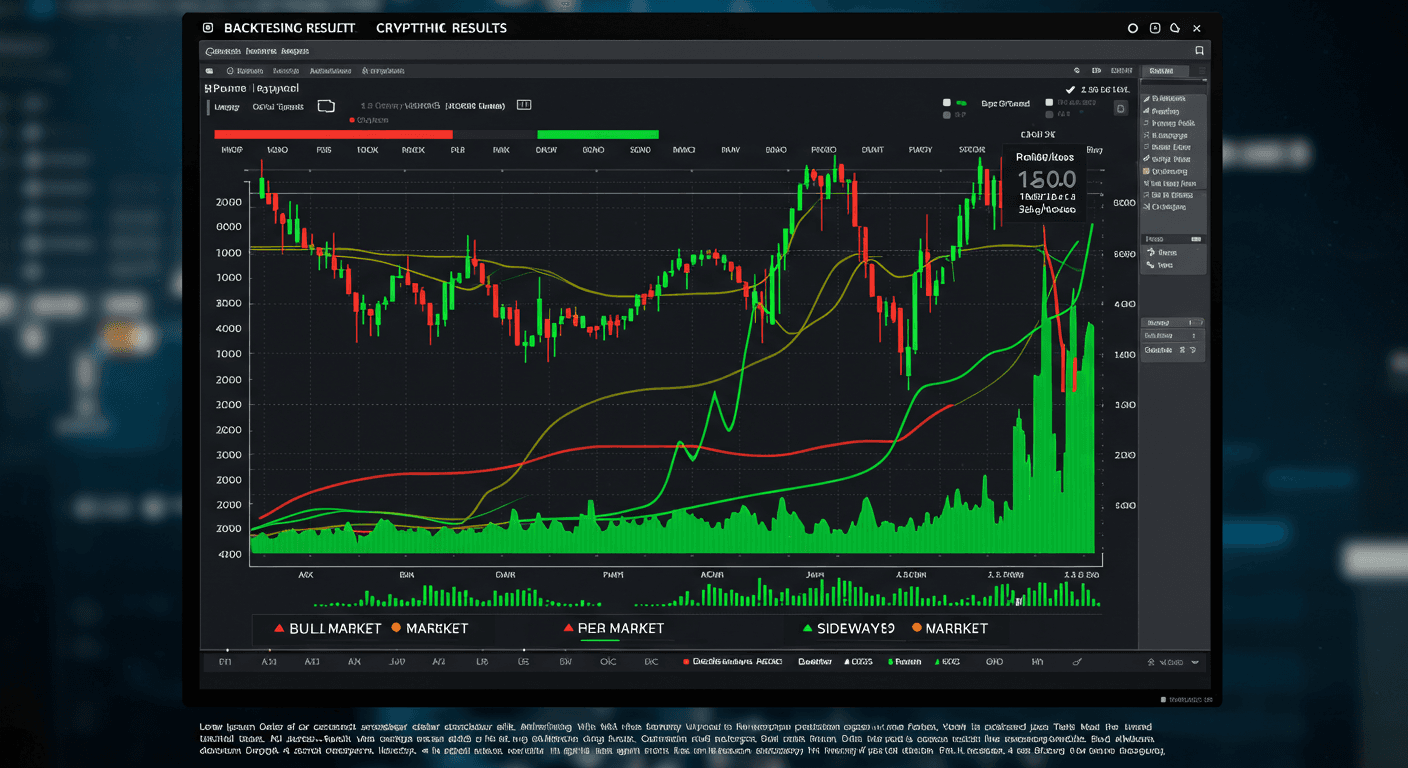 Comprehensive backtesting results showing strategy performance across different market conditions with realistic costs included