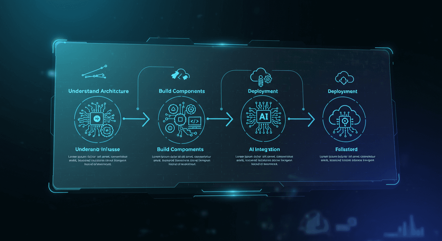 4-phase learning path from architecture understanding to production deployment - your roadmap to success