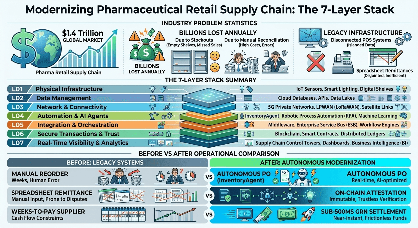 Modernizing Pharmaceutical Retail Supply Chain: The 7-Layer Stack